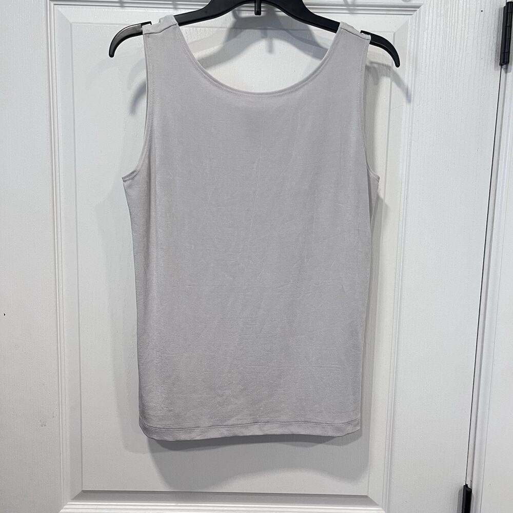 Travelers By Chicos Stretchy Tank Top/ Large(1) /Light Gray